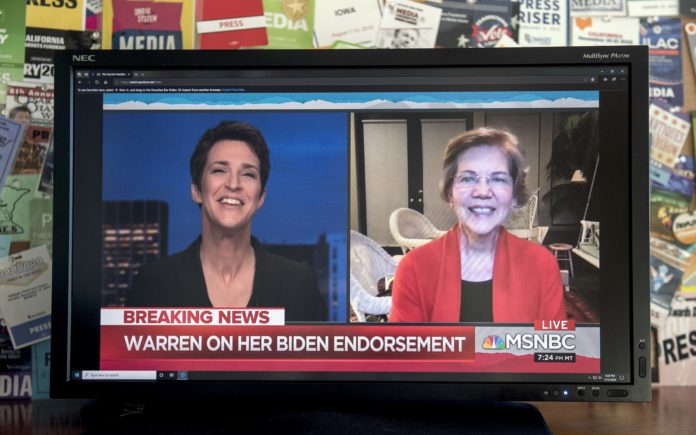 Usa 2020 - 201 - Warren - endorsement - Biden