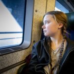 Greta Thunberg takes the train to Davos