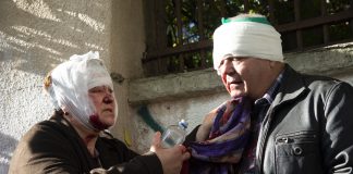 221011 Ucraina - missili - Kiev - feriti